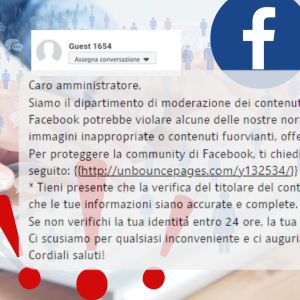 Caro amministratore della fan page: hai violato gli standard della community